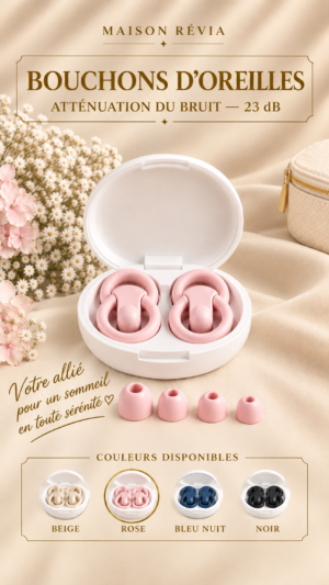 Bouchons d’oreilles Maison Révia avec étui de rangement