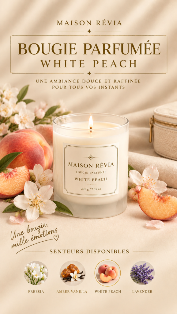 Bougie parfumée Maison Révia 200 g